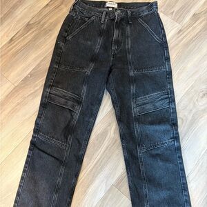 Agolde Charcoal Denim cooper cargo